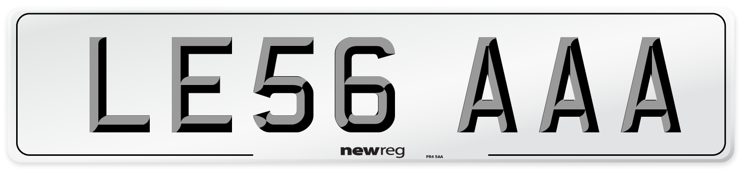 LE56 AAA Number Plate from New Reg